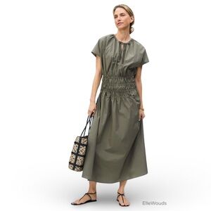 Ellen Tracy Womens Green Flared Dress Size US Small $129